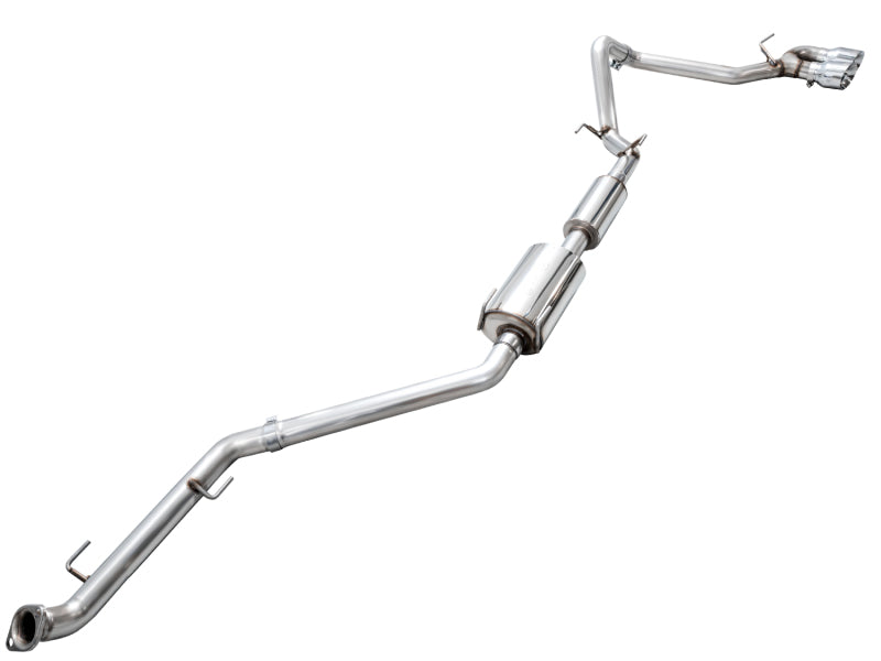 AWE Exhaust for 4th Gen Toyota Tacoma Dual Chrome Silver Tips