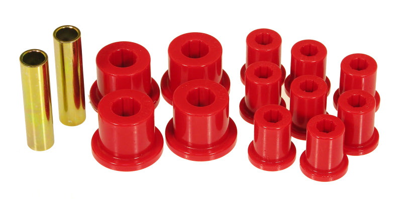 Prothane 76-86 Jeep CJ5/CJ7 Rear Spring &amp; Shackle Bushings - Red