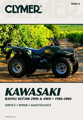 CLYMER MANUAL KAW BAYOU KLF300 2WD &amp; 4WD 86-04