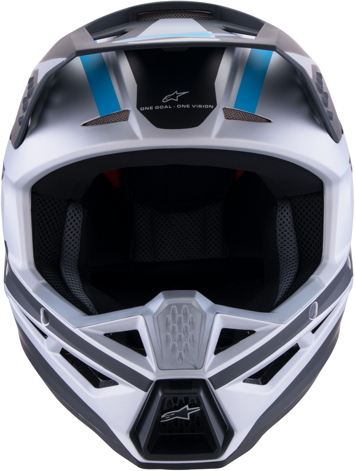 Sm3 Heat Helmet Silver/Blue/Black Matt Md