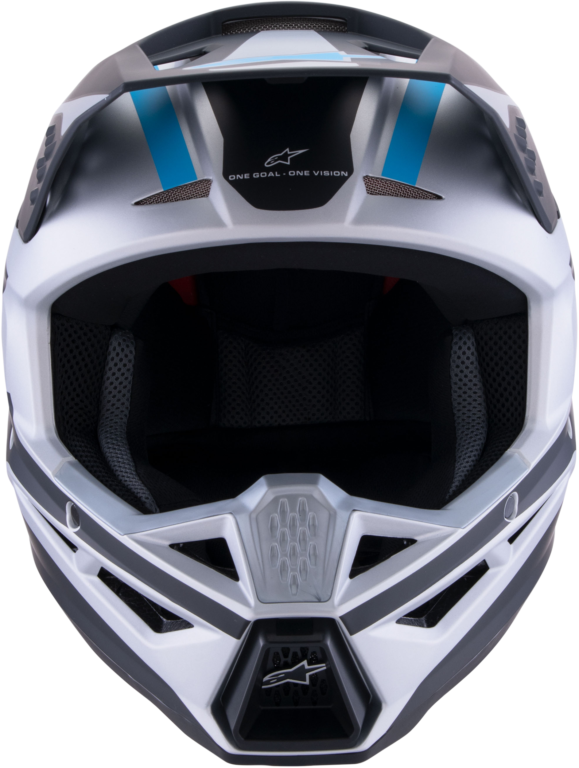 Sm3 Heat Helmet Silver/Blue/Black Matt Md