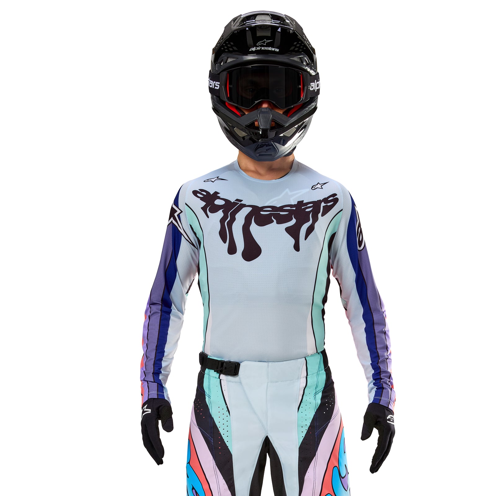 Techstar Le Imperial Jersey Double Purple/Blue/Black Lg