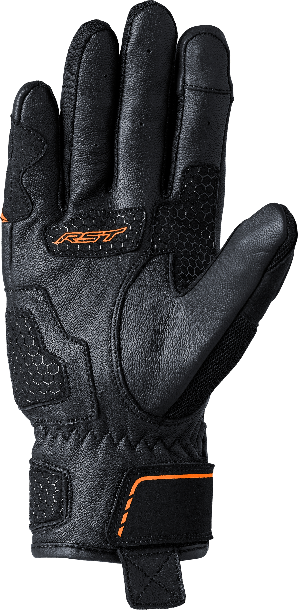 S1 Mesh Ce Glove Black/Neon Orange Lg