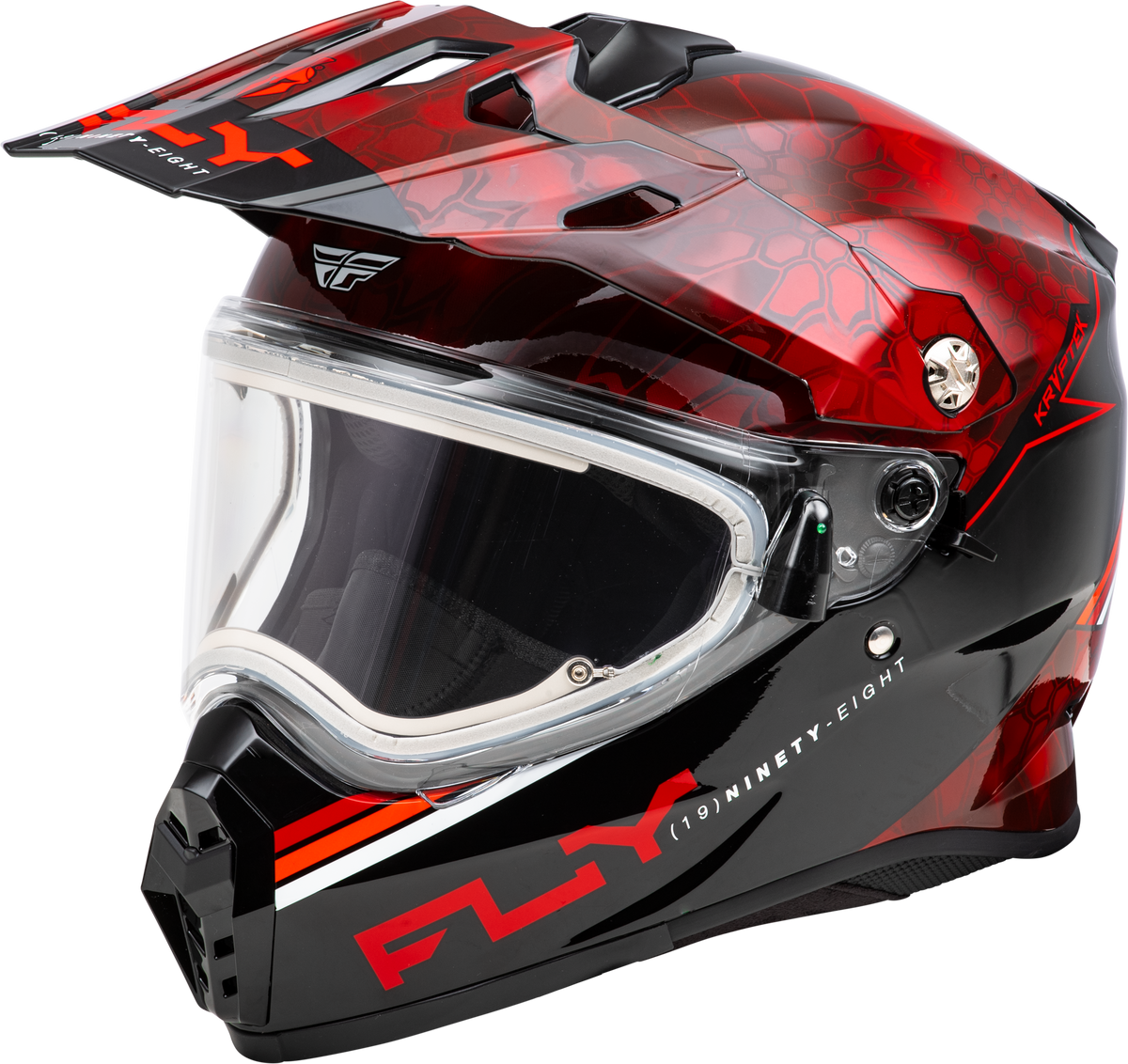 Trekker Cw Conceal Helmet Elec Shld Red/Black Md