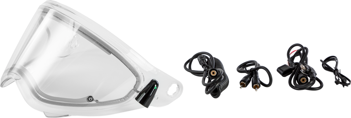 Trekker Helmet Electric Shield Clear W/Cord Kit