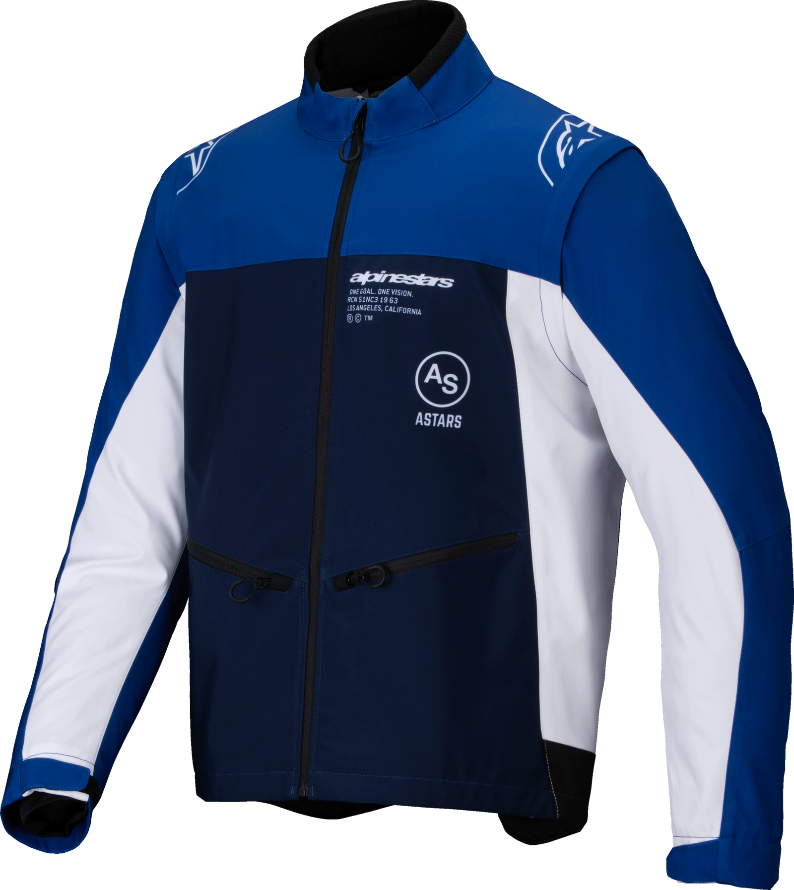Lite Dura Softshell Jacket Navy/Bright Blue/White Md
