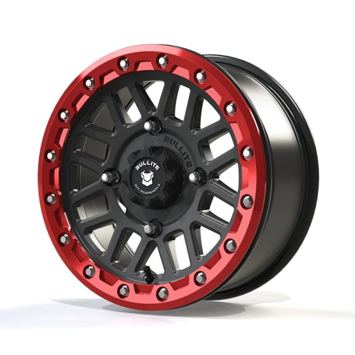SABER WHEEL GUN METAL/RED, 14X7.0, 4/137, 5+2