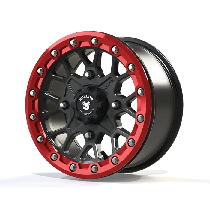 RIDER WHEEL GUN METAL/RED, 14X7.0, 4/156, 5+2