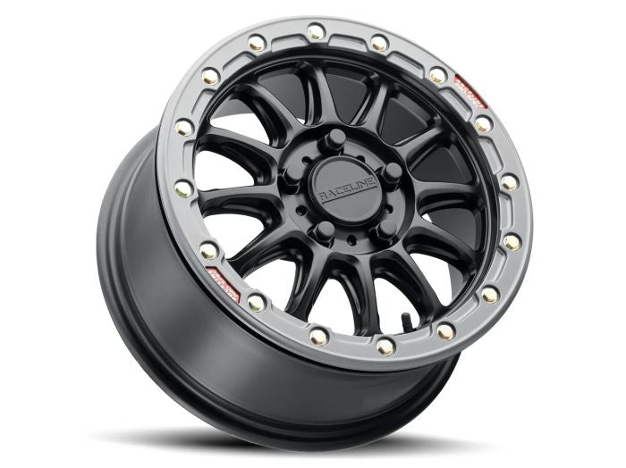 RACELINE ALPHA BLACK W/GUNMETAL RING 15X7 5X114.3 +53