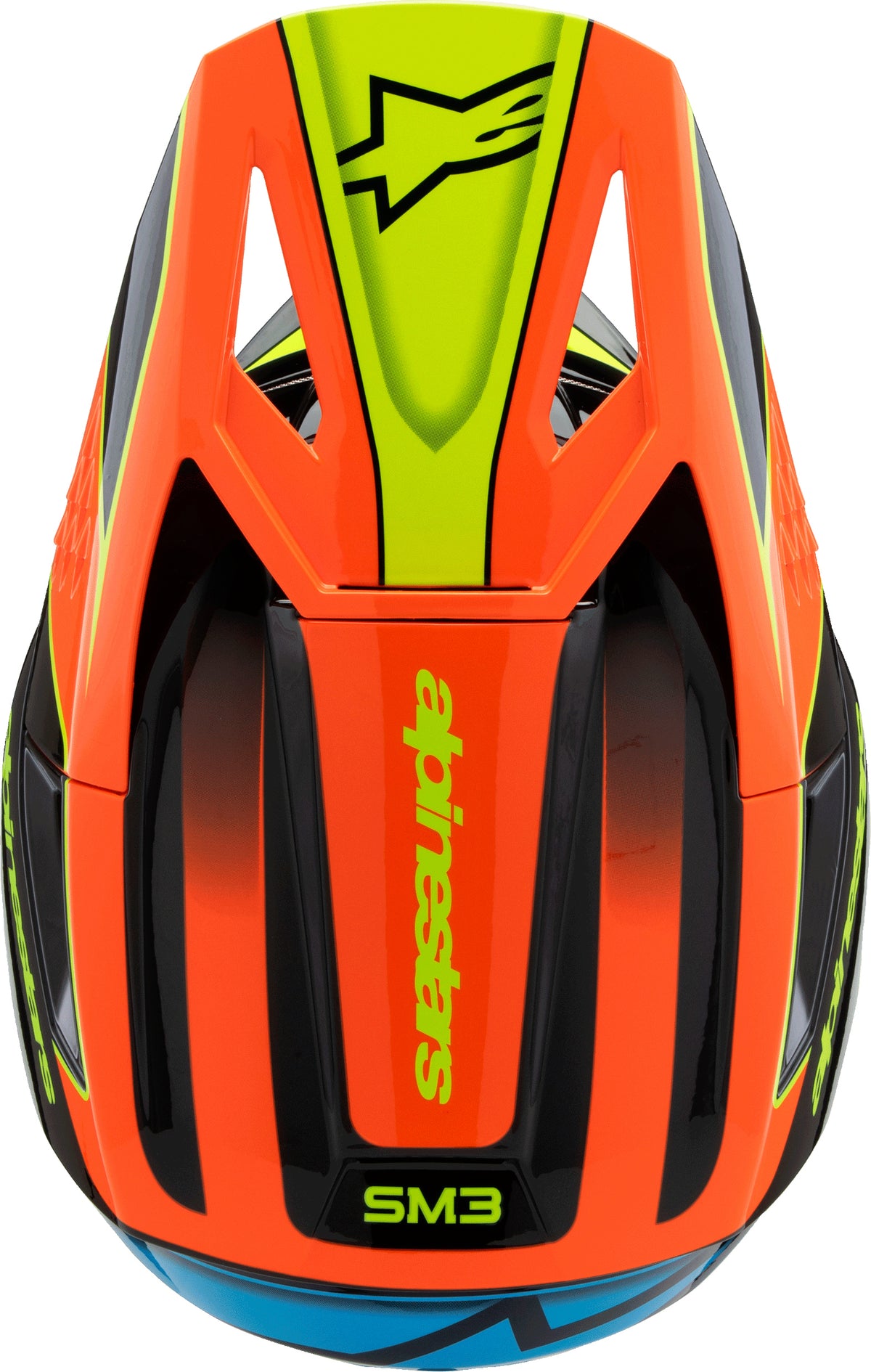 Sm3 Youth Fray Helmet Blk/Orng/Ylw Fluo Yl
