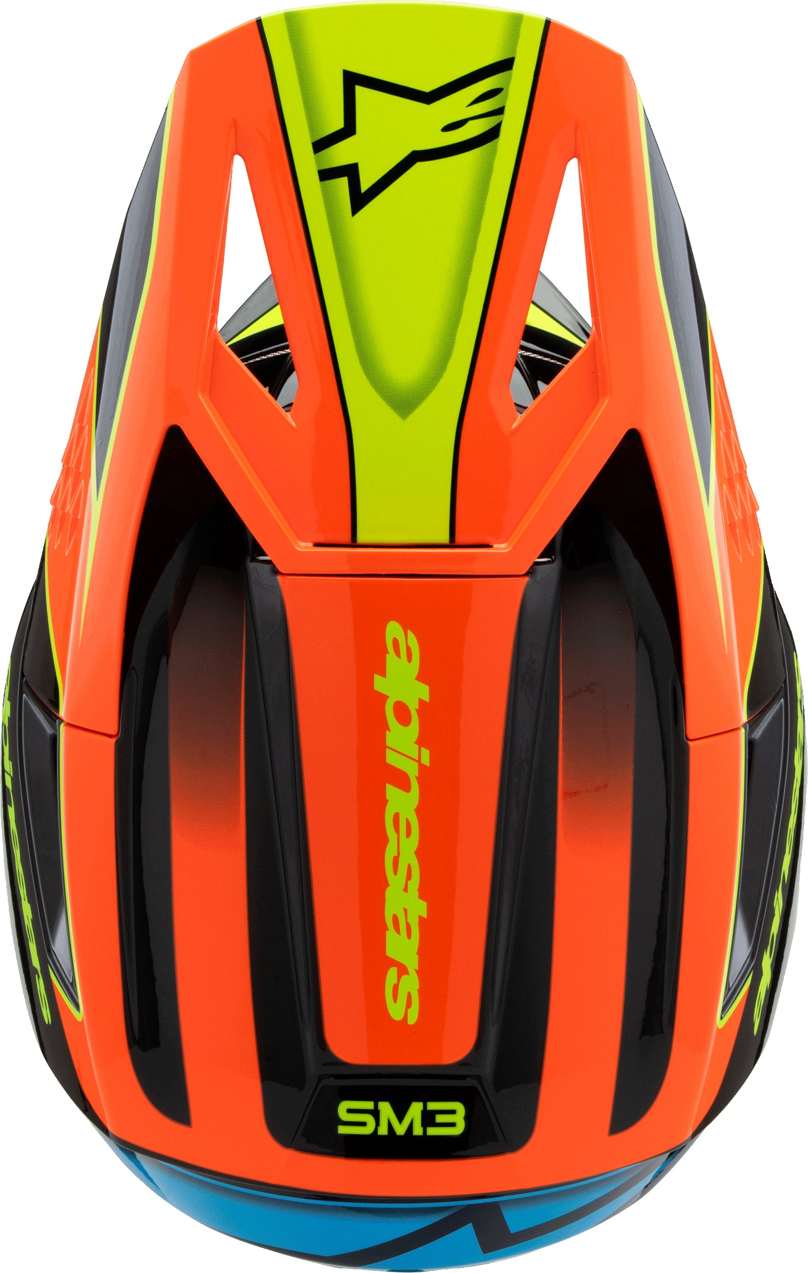 Sm3 Youth Fray Helmet Blk/Orng/Ylw Fluo Yl