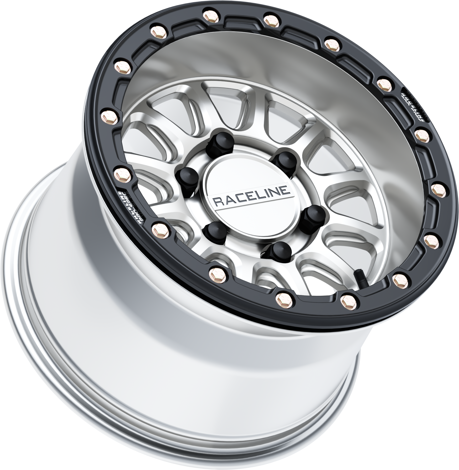 Alpha Hyper Wheel 6/139.7 Hyper Silver/Blk 15x10 (+10mm)