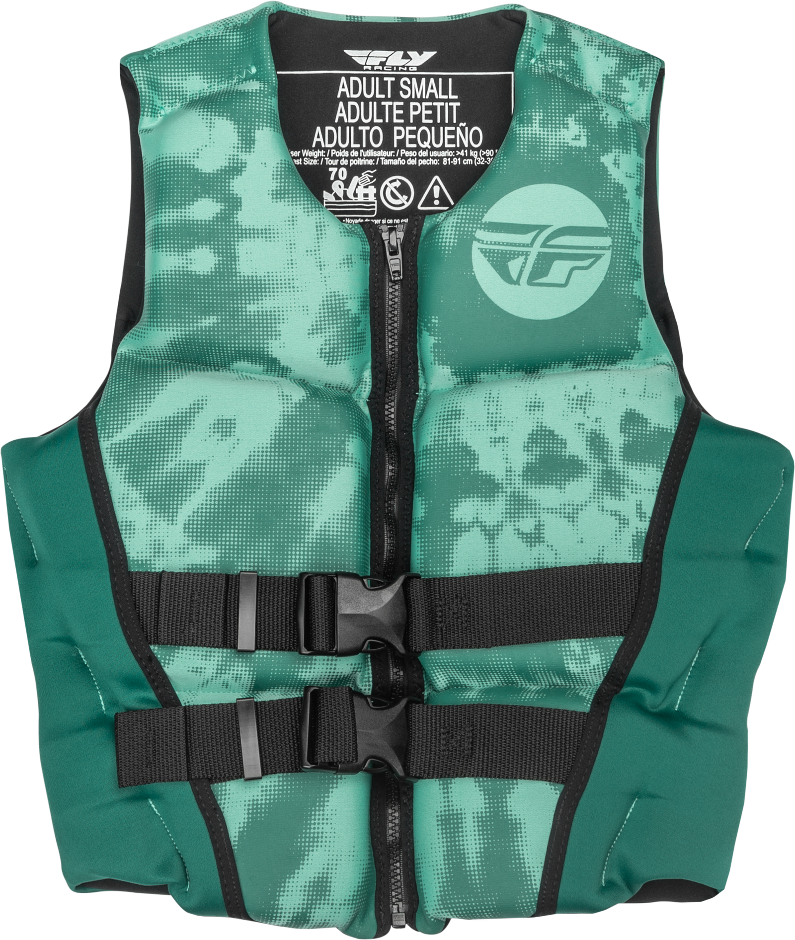 Wmn's Neoprene Flotation Vest Dark Teal/Light Teal Xs