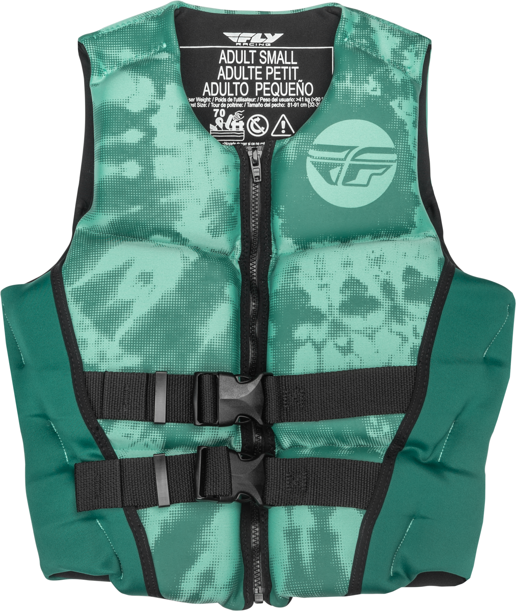 Wmn's Neoprene Flotation Vest Dark Teal/Light Teal Md