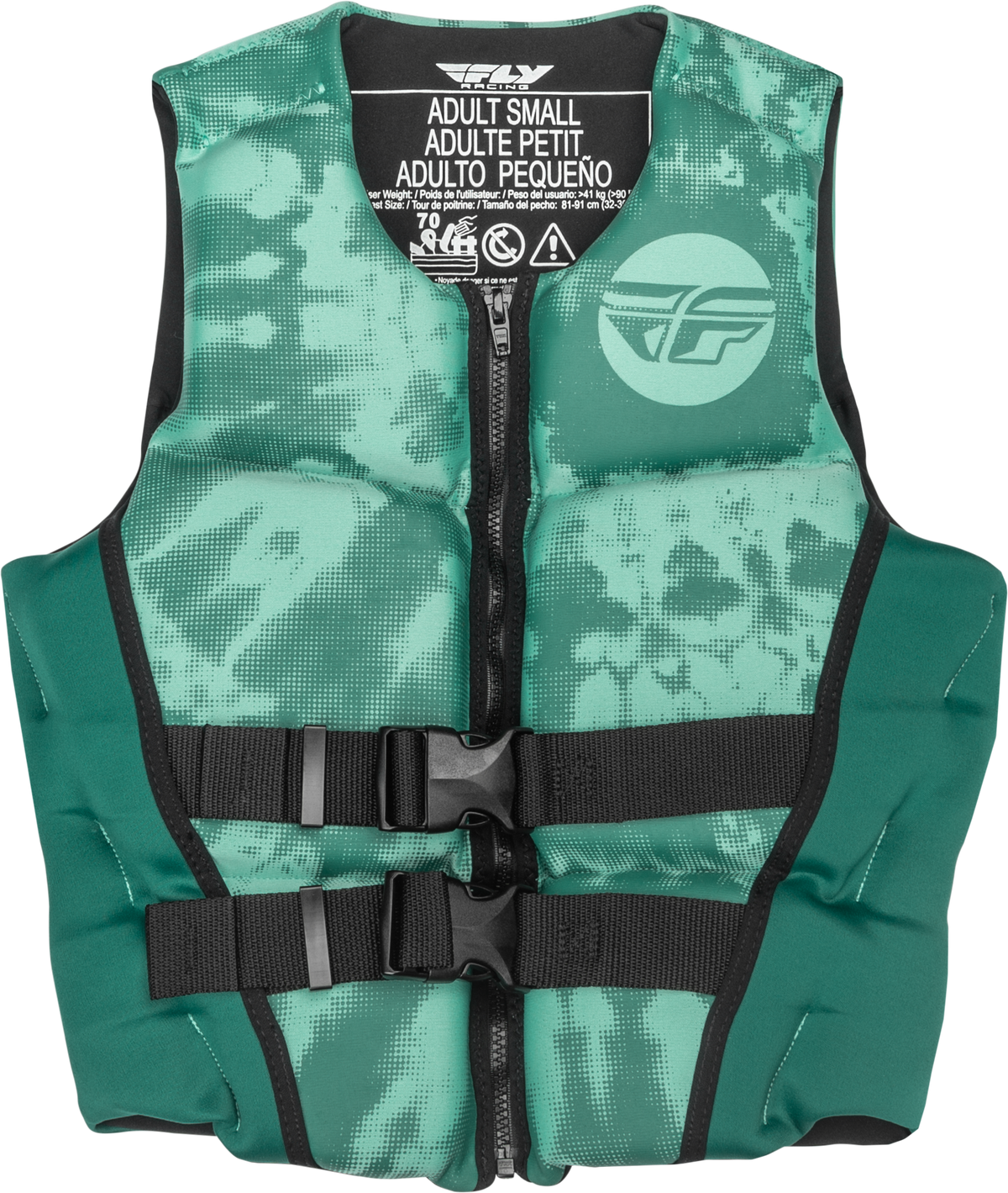 Wmn&#39;s Neoprene Flotation Vest Dark Teal/Light Teal Lg