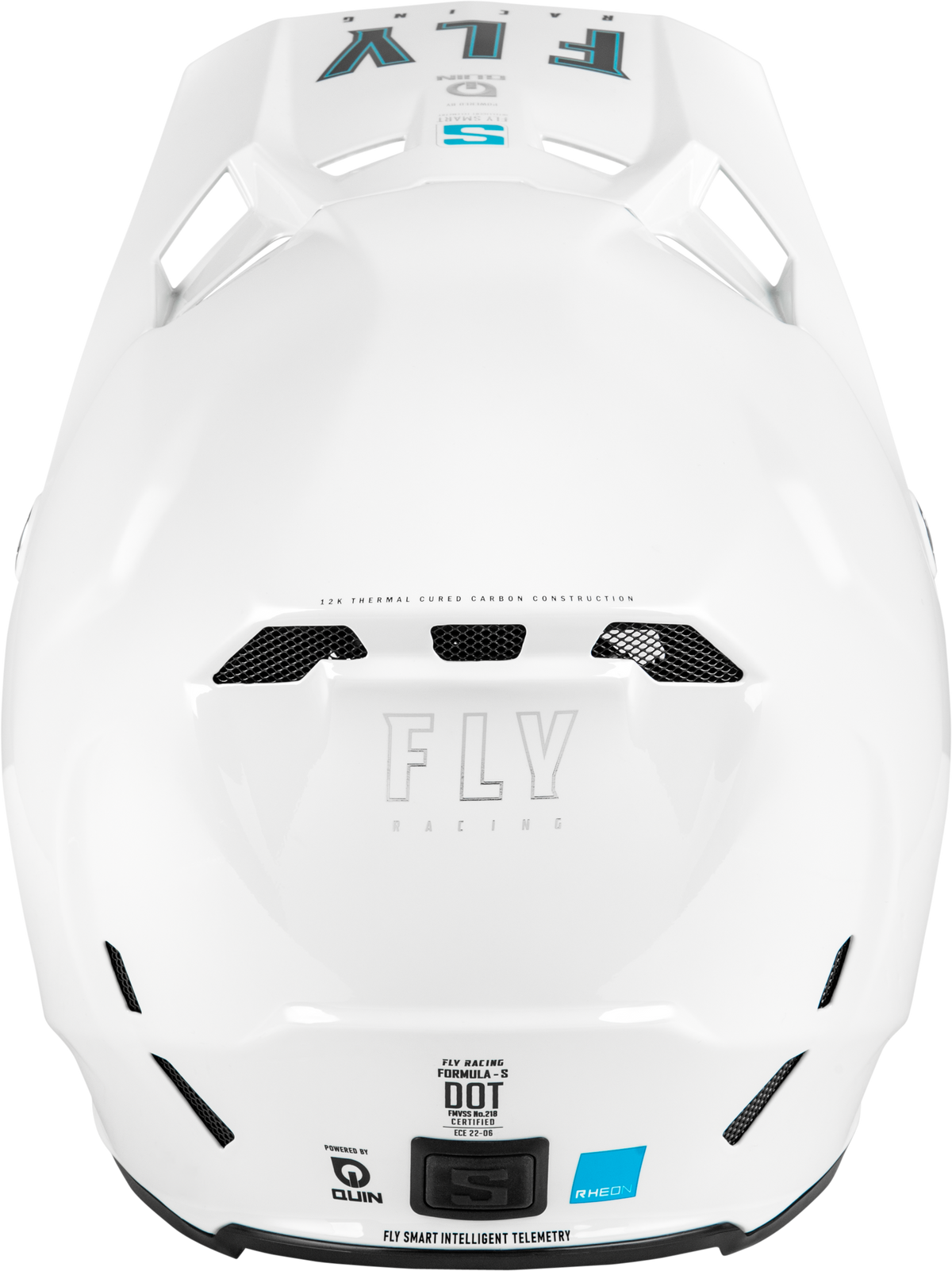 Formula S Carbon Solid Helmet White Lg