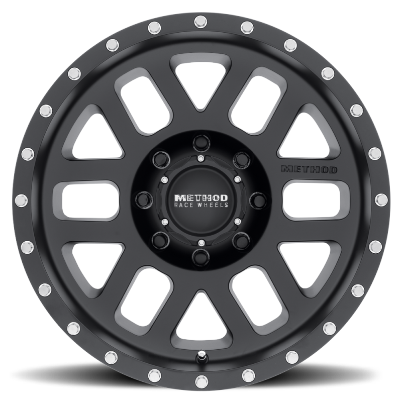 Method MR306 Mesh 18x9 -12mm Offset 8x170 130.81mm CB Matte Black Wheel