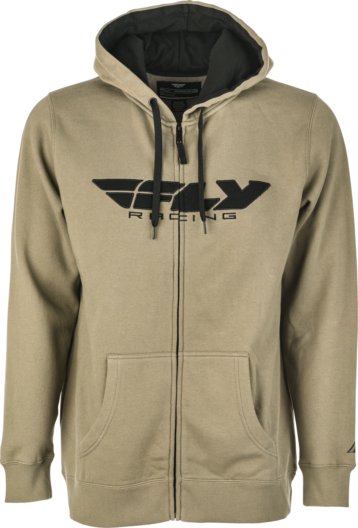 Fly Corporate Zip Up Hoodie Tan/Black 2x