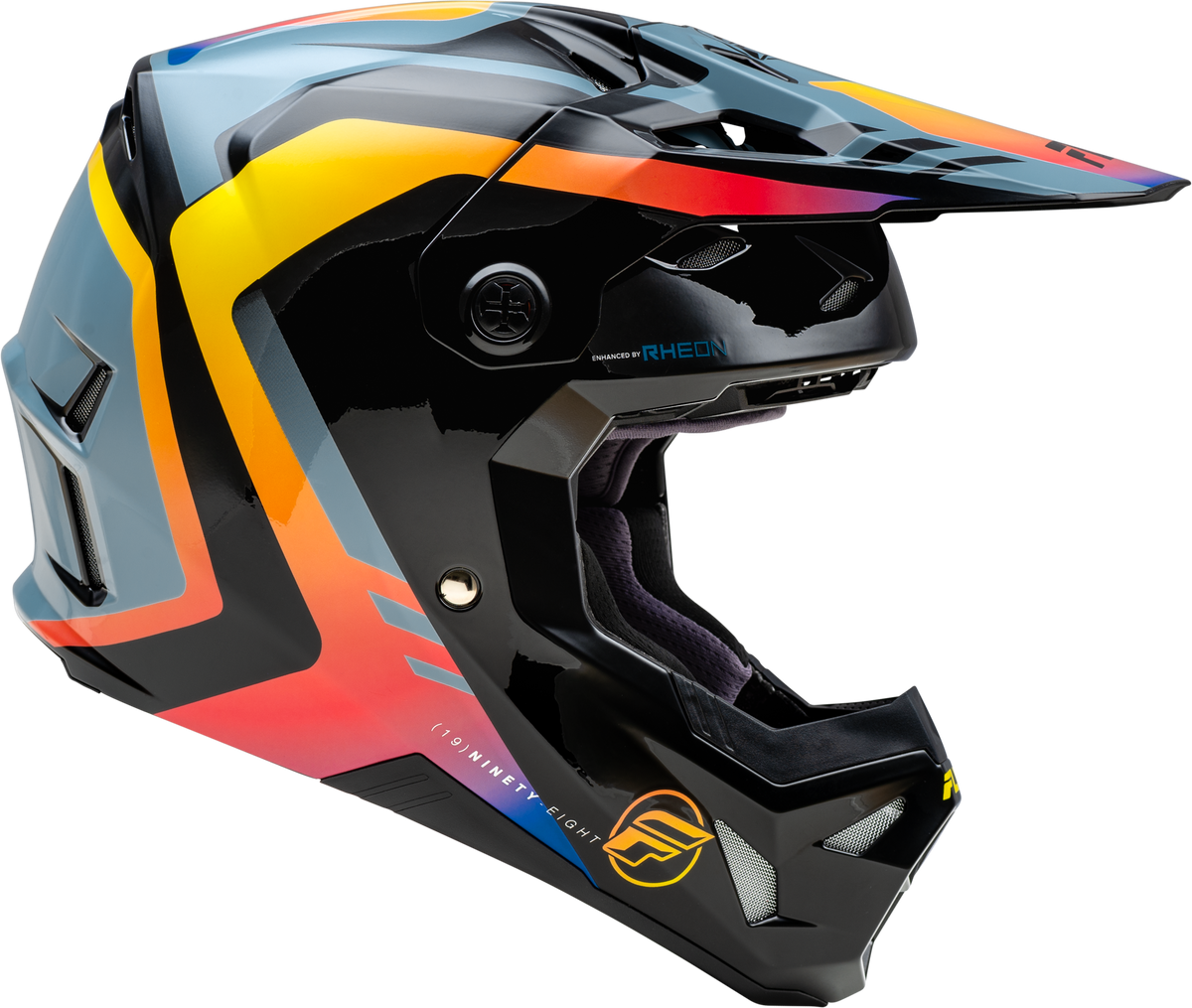 Formula Cp Krypton Helmet Grey/Black/Electric Fade Lg