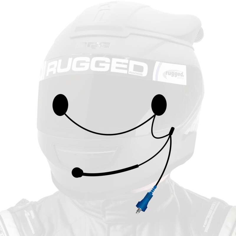 Rugged Radios OFFROAD Wired Helmet Kit with Alpha Audio Speakers &amp; Mic