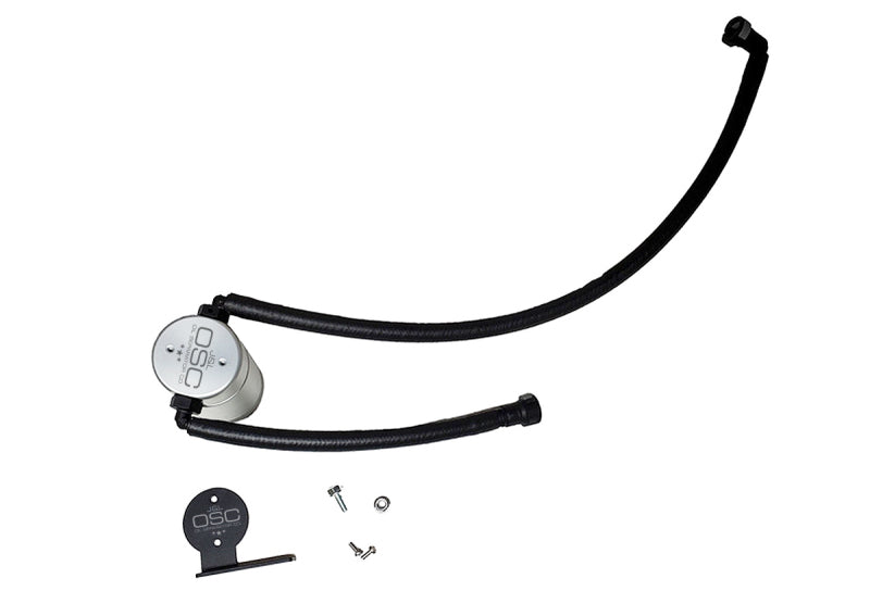 J&amp;L 20-24 Chevrolet Corvette 6.2L LT2 Targa Top Passenger Side Oil Separator 3.0 - Clear Anodized