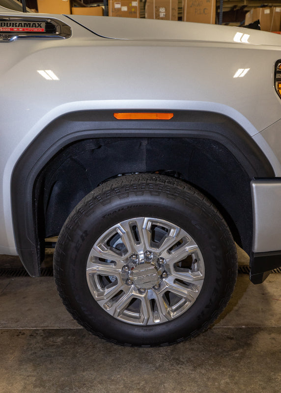 Wehrli 2020+ GMC 2500/3500HD Fender Flare Marker Light Delete Kit w/o Logo - Fine Texture Black