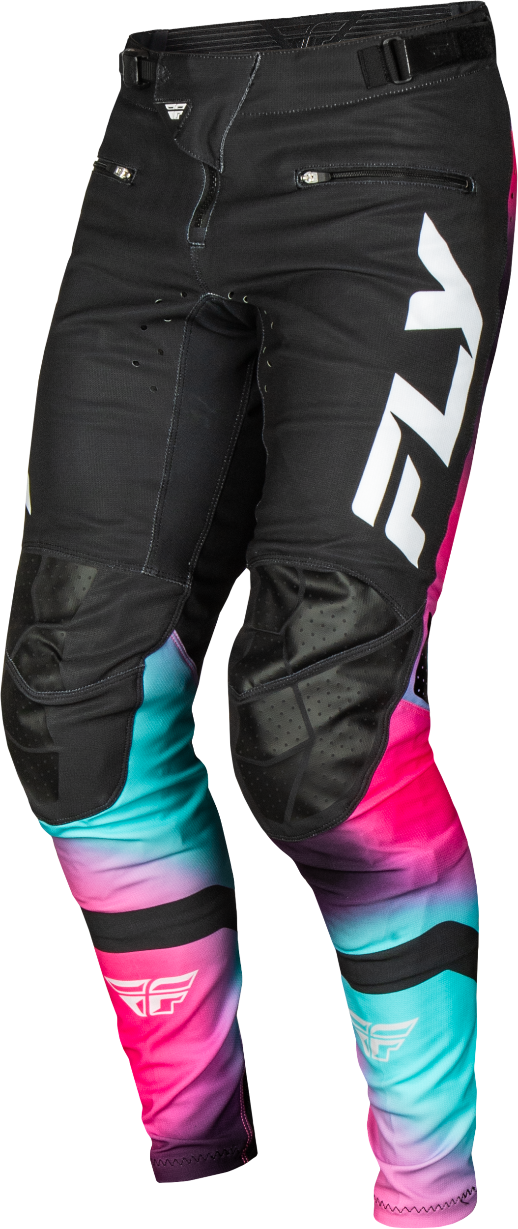 Rayce Bicycle Pants Fuschia/Black/Teal Sz 36