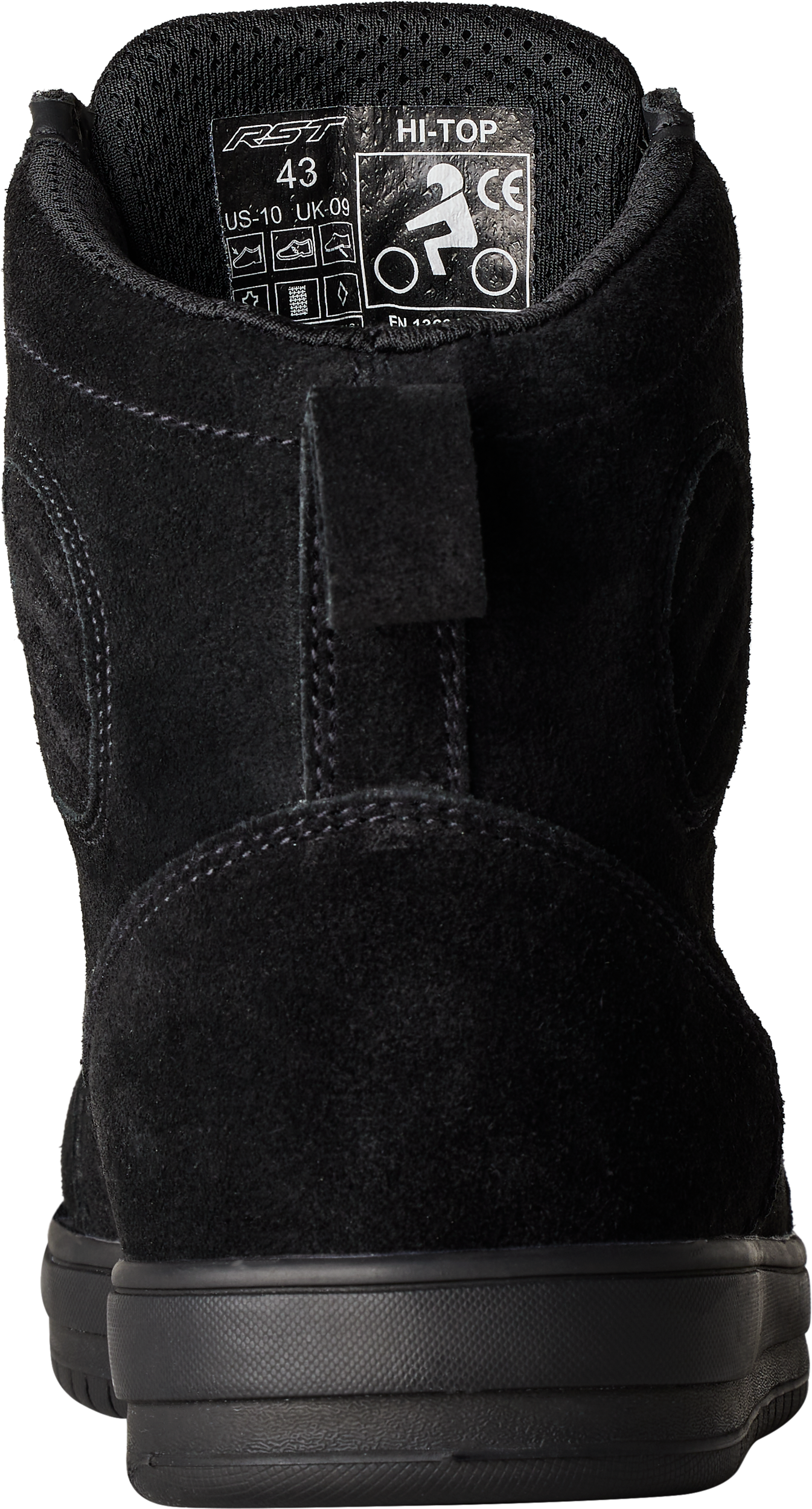 Hitop Moto Sneaker Ce Boot Black Suede  Sz 10