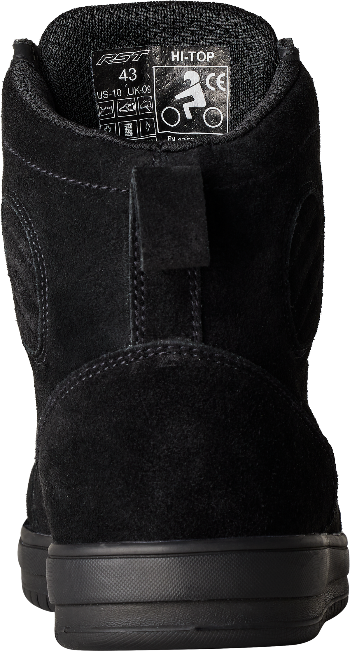 Hitop Moto Sneaker Ce Boot Black Suede  Sz 11