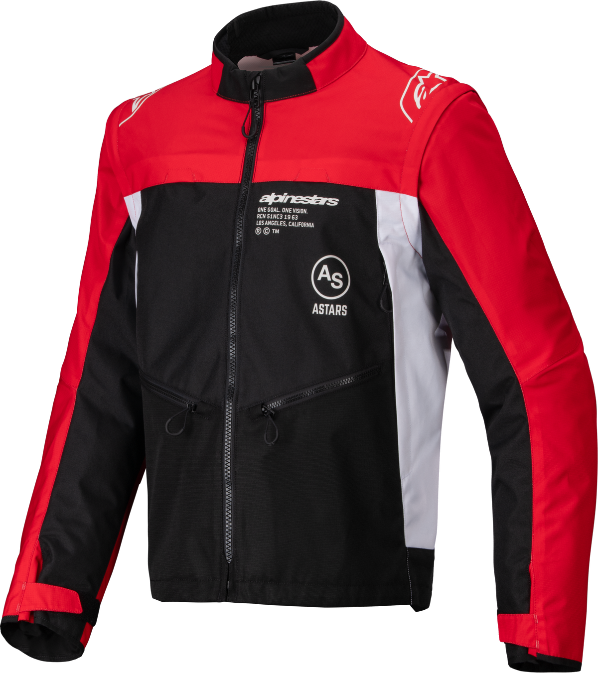 Pro Dura Jacket Black/Bright Red/White Sm