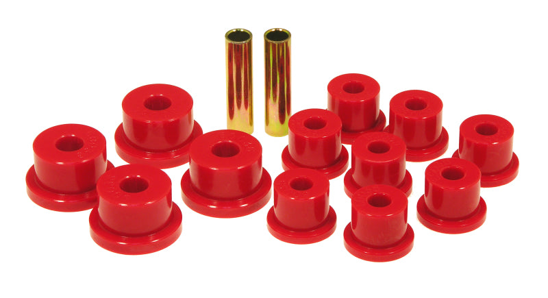 Prothane 85-88 Suzuki Samurai Spring &amp; Shackle Bushings (OEM Shackles) - Red