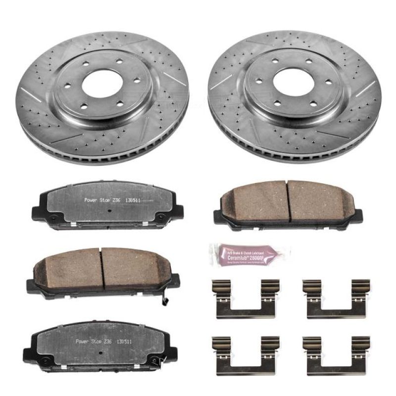 Power Stop 06-07 Infiniti QX56 Front Z36 Truck &amp; Tow Brake Kit