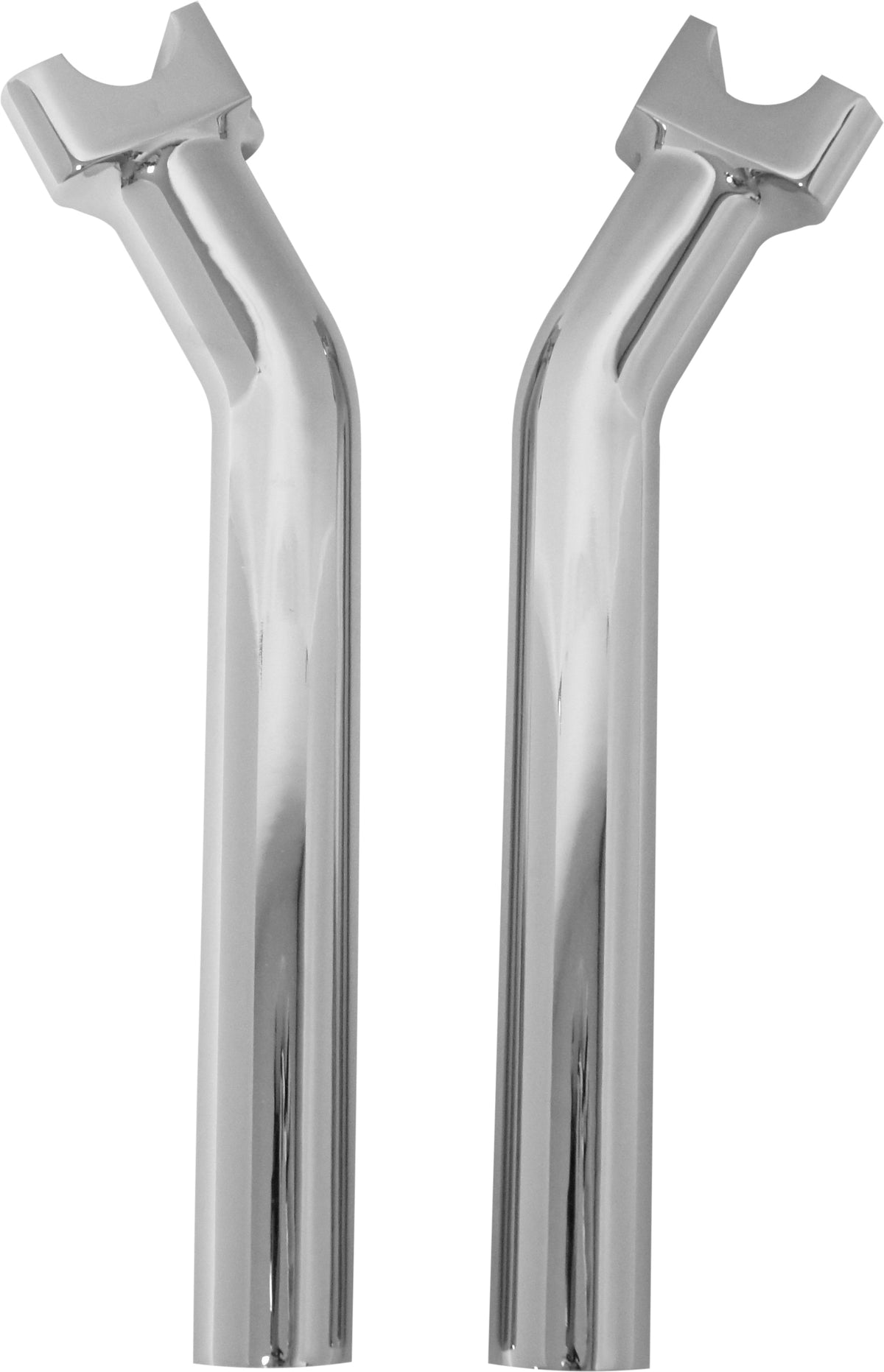 H Bar Risers 9.5&quot; Pullback Chrome