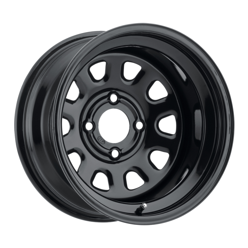 ITP Delta Steel 12x7 / 4x110 BP / 4+3 Offset Black Wheel