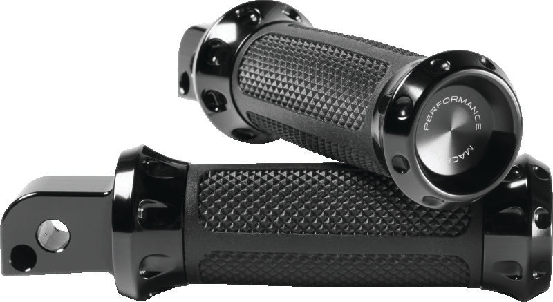 Performance Machine Footpegs Overdrive Passenger - Black Ano