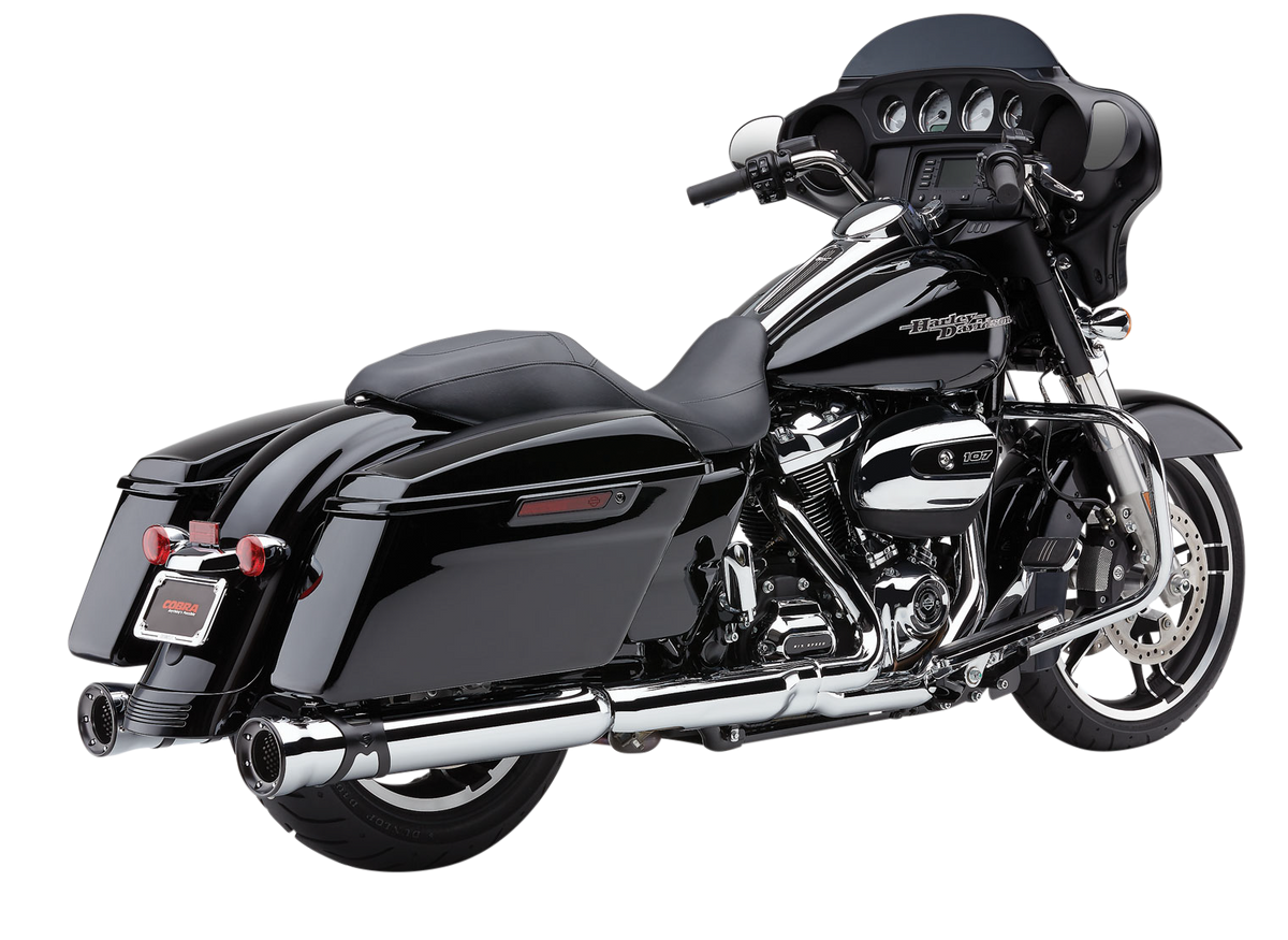 4&quot; Race Pro Slip Ons Chrome Flh/Flt 17 22