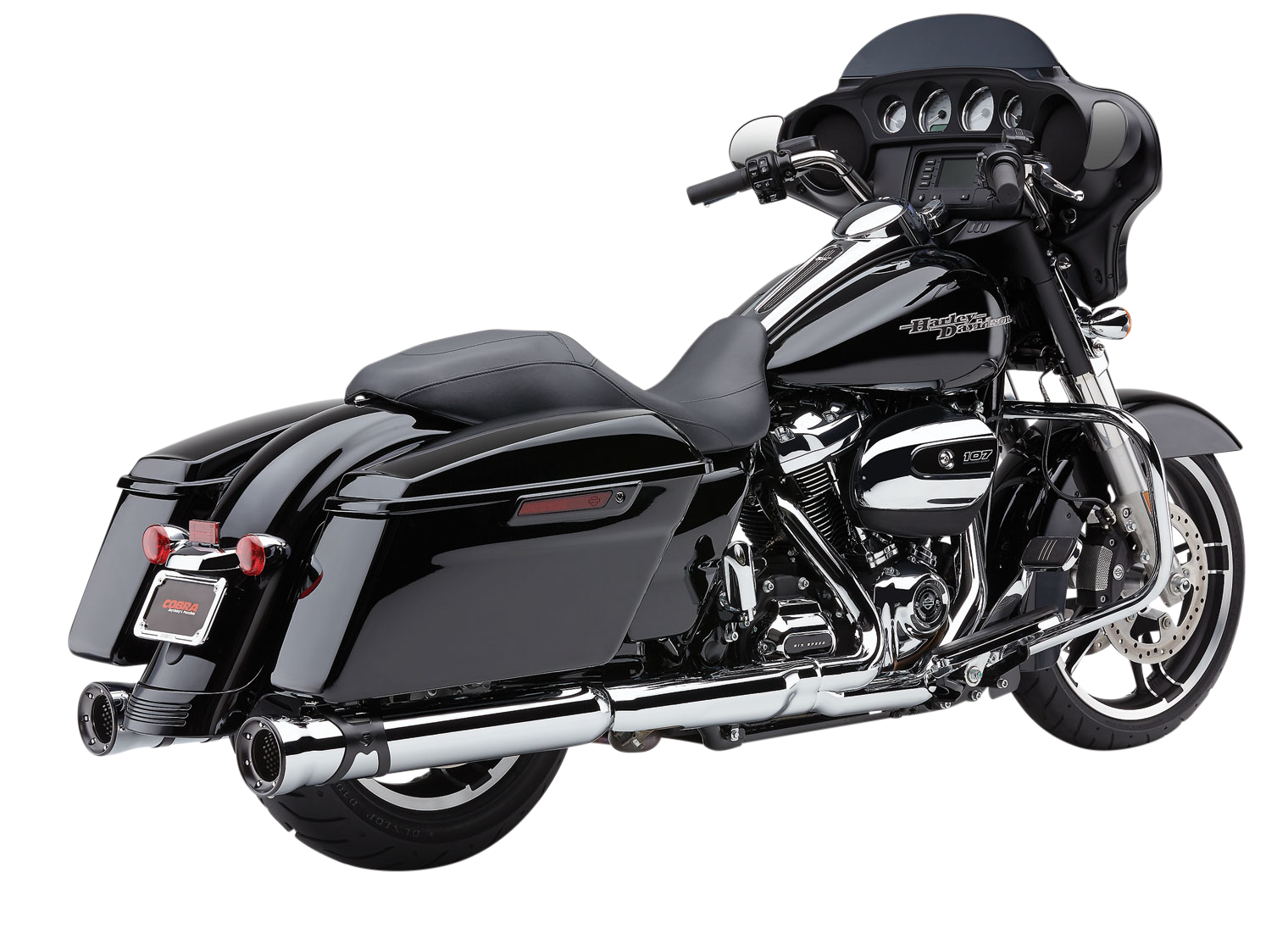 4" Race Pro Slip Ons Chrome Flh/Flt 17 22