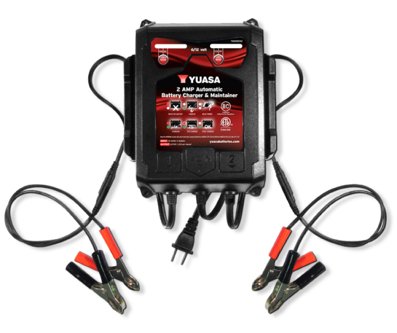 Yuasa 2 Amp Charger &amp; Maintainer - 6V/12V