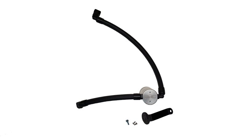 J&L 2021-2025 Ford Bronco 2.7L 3.0 Oil Separator Passenger Side- Clear Anodized