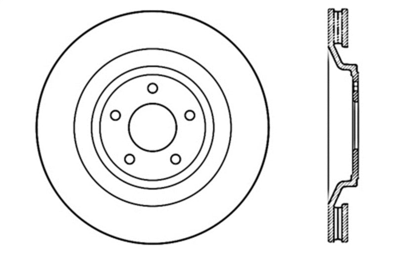 StopTech Slotted &amp; Drilled Sport Brake Rotor