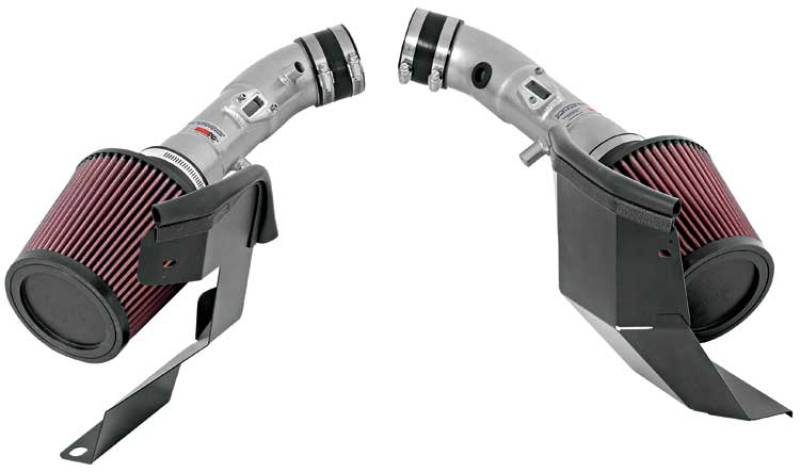 K&amp;N 07-08 G35 Dual Silver Typhoon Short Ram Intakes