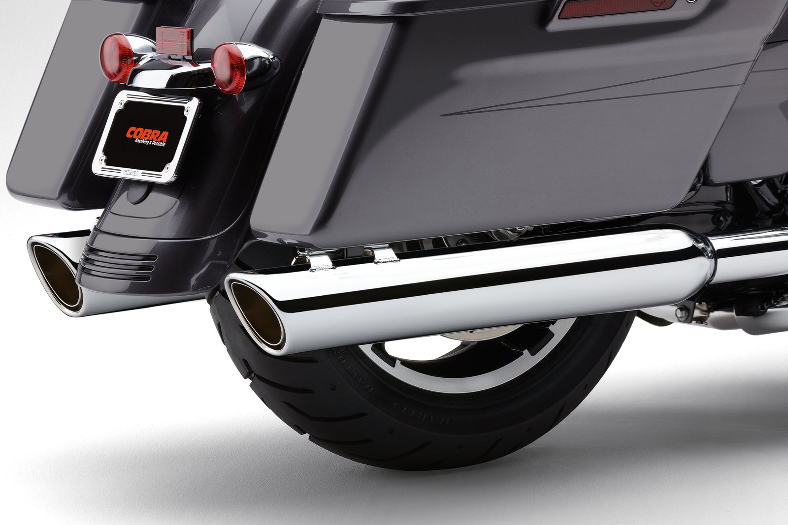 909 Twins 4" Slip Ons Chrome Flh/Flt 95 16