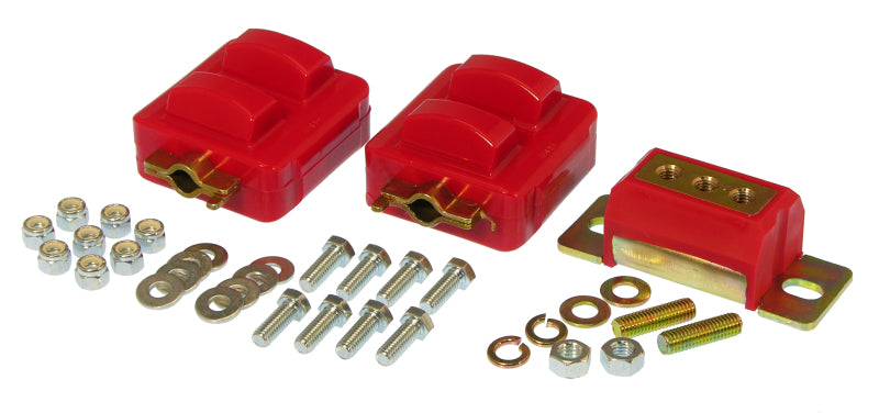 Prothane GM Motor &amp; Trans Mount Kit - Red