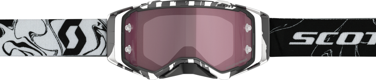 Prospect Goggle Mrbl Black/White W/Rose Amp Works
