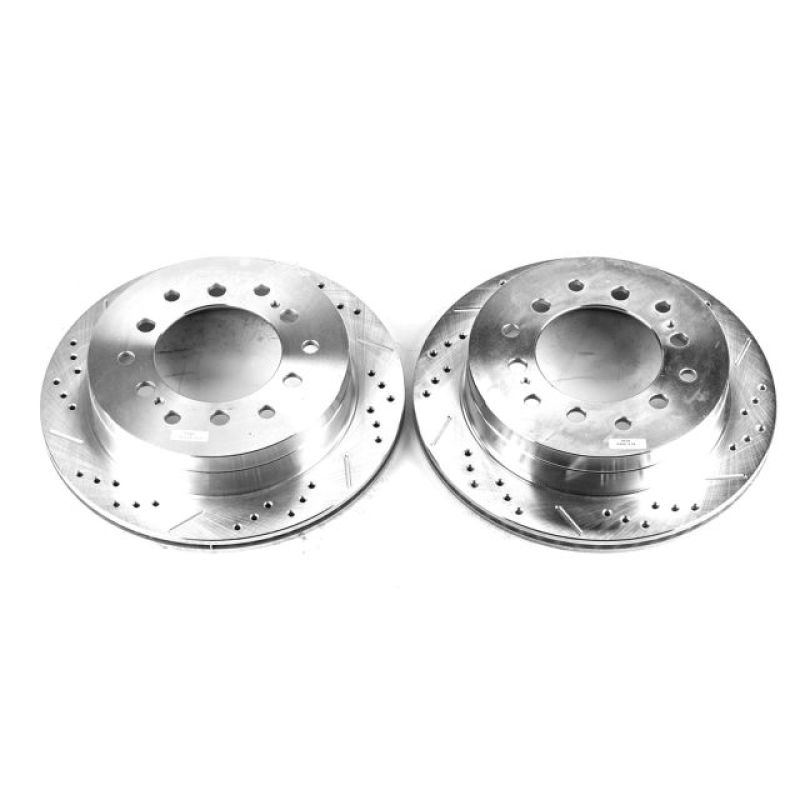 Power Stop 03-09 Lexus GX470 Rear Evolution Drilled &amp; Slotted Rotors - Pair