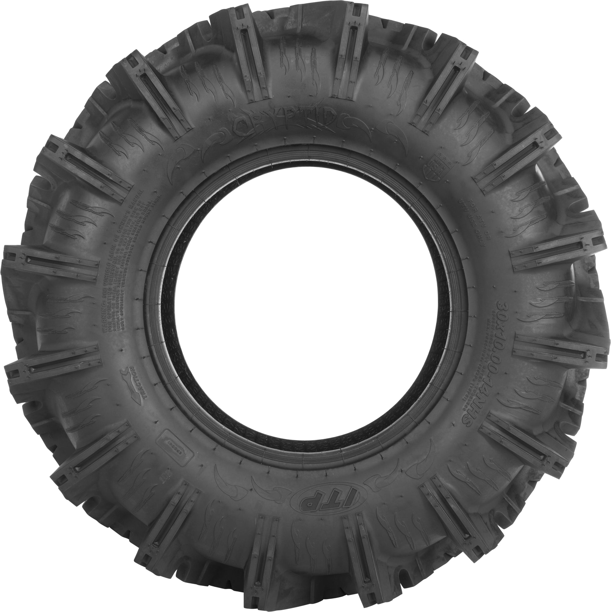 Tire Cryptid F/R 32x10 15 Lr1255lbs Bias