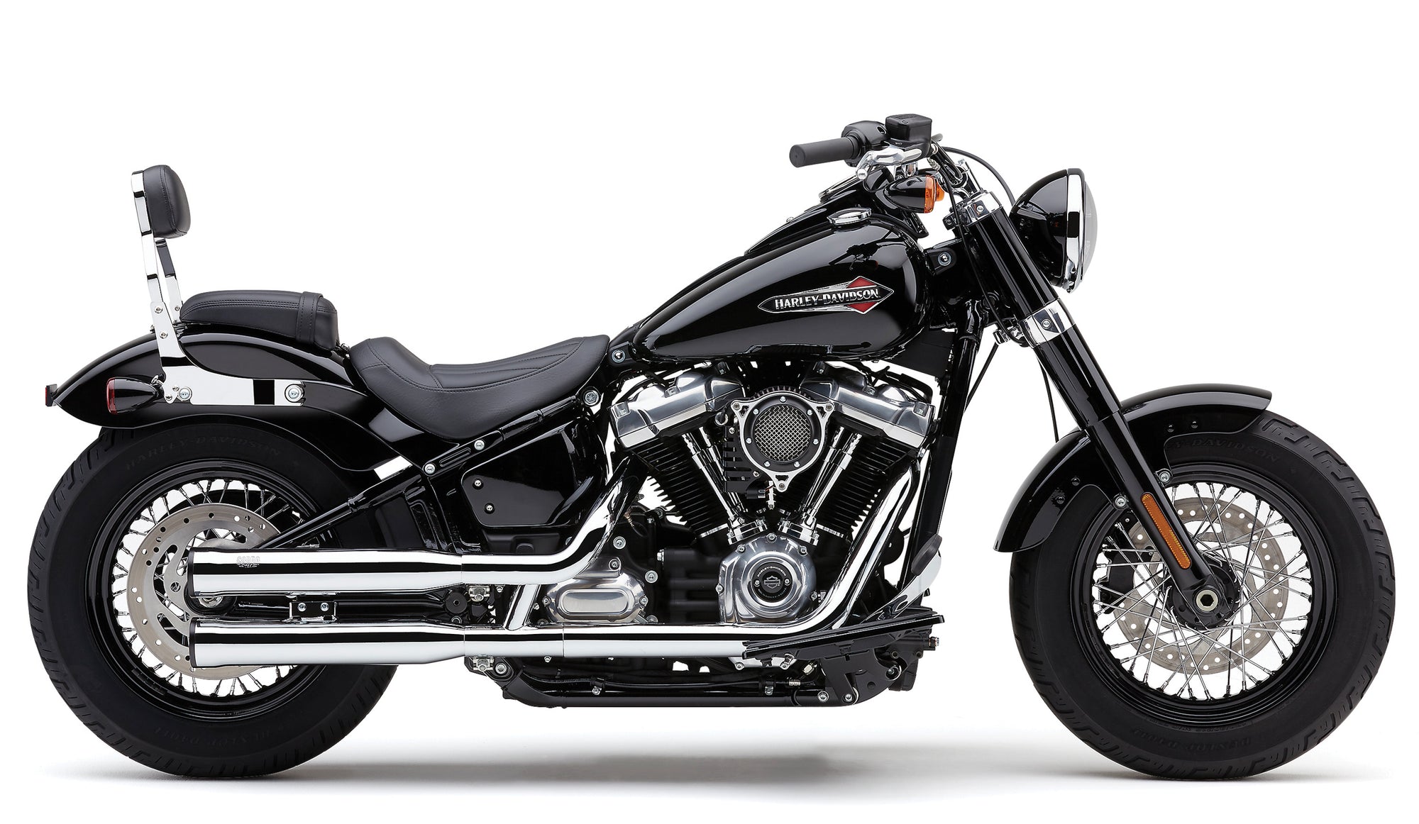 3" Rpt Slip Ons Chrome Softail 18 22