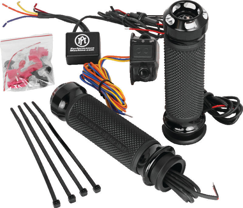 Performance Machine FLHX TBW Apex Heated Grips - Contrast Cut