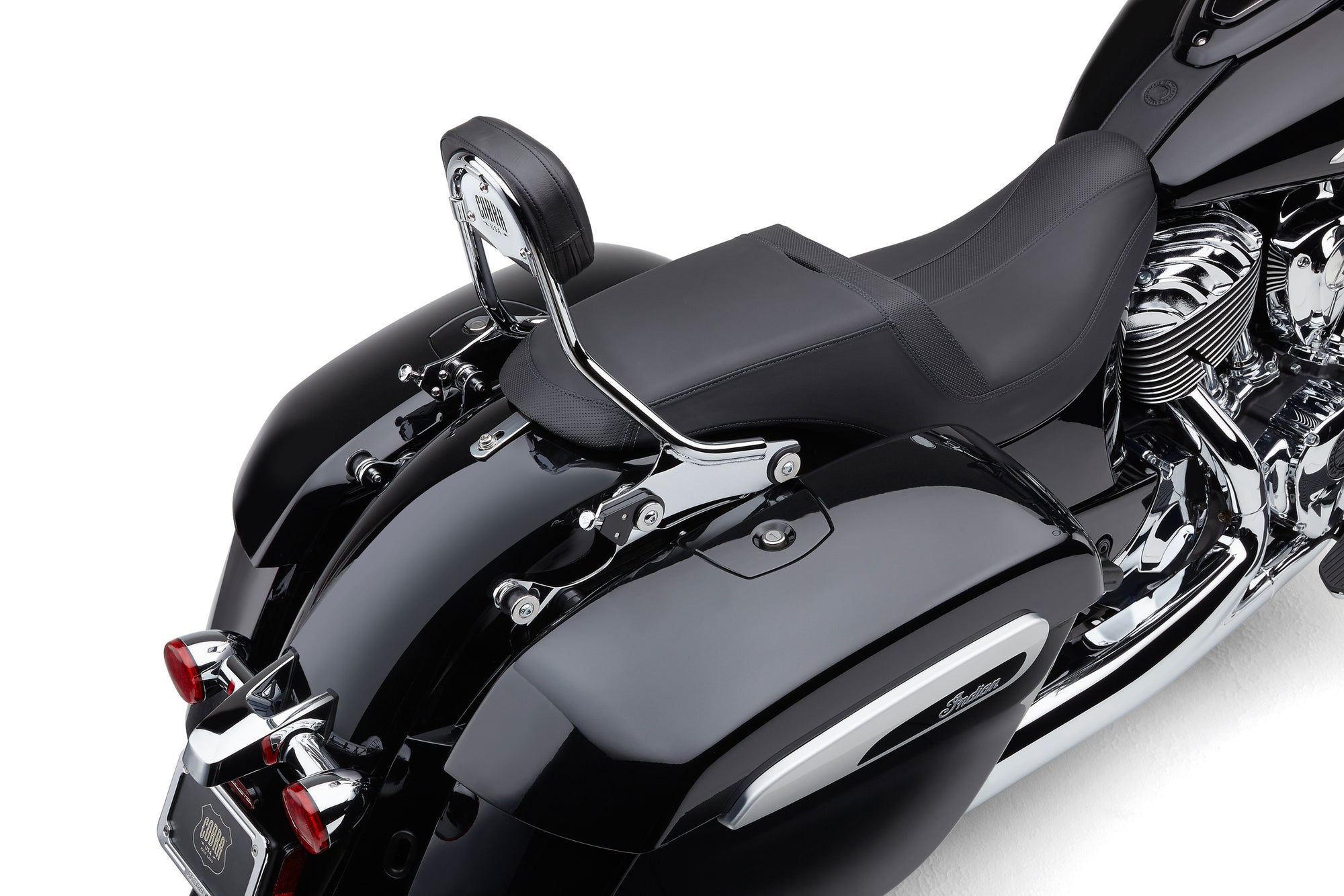 Detach Backrest Short Chrome Chieftain 14 21