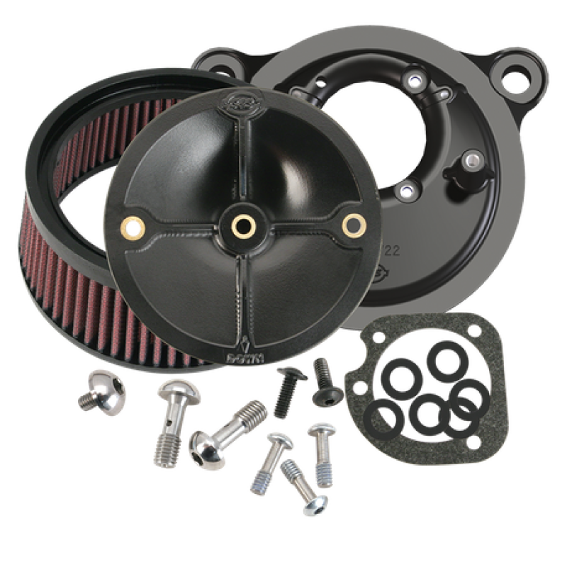 S&amp;S Cycle 93-99 BT Models w/ Stock CV Carb Stealth Air Cleaner Kit w/o Cover